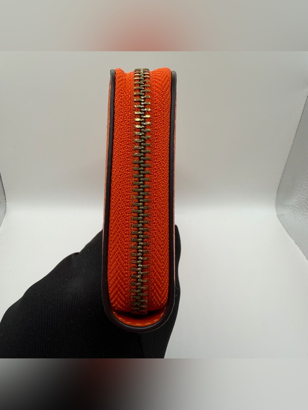 Coach Orange Continental Zip Wallet - Picture 8 of 9